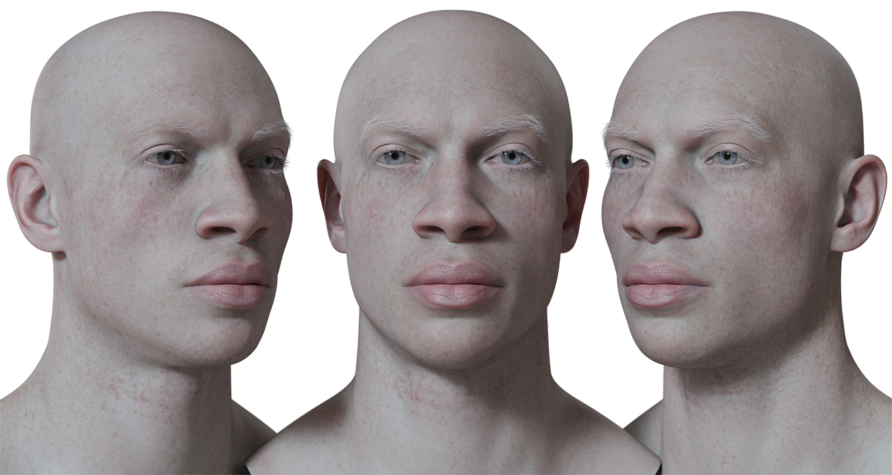 Download realistic 3d head models